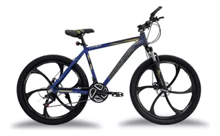 Bicicleta De Montaña Monk Viper Rodada 26 21 Velocidades Color Azul Tamaño del cuadro 18