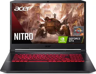 Laptop Acer Nitro 5 17.3' 144hz R7 8gb 512gb Rj45 V6gb W11