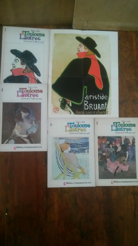 Vida Y Obra Toulouse Lautrec 4 Librillos + Lámina