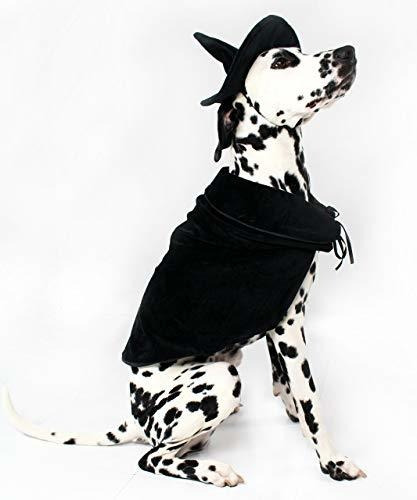 Ropa Gato - Midlee Halloween Witch Cape And Hat Dog Costume