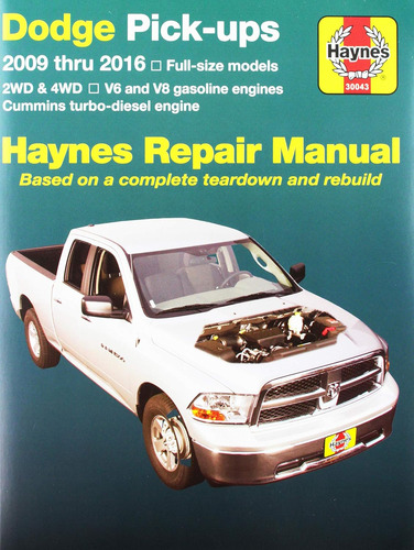 Manuales De Reparación De Haynes 30043 Para Dodge Pick-ups D
