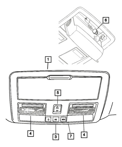 Lente Lámpara Izquierda Techo Jeep Cherokee 2008 -2012 Mopar (Usado)