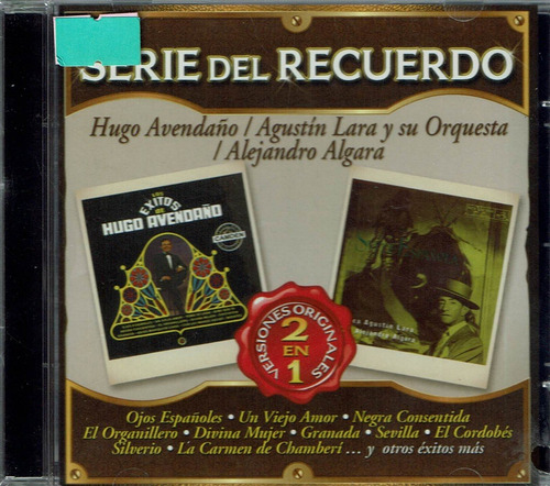 Serie Del Recuerdo Hugo Avendaño/agustin Lara/alejandro Alga