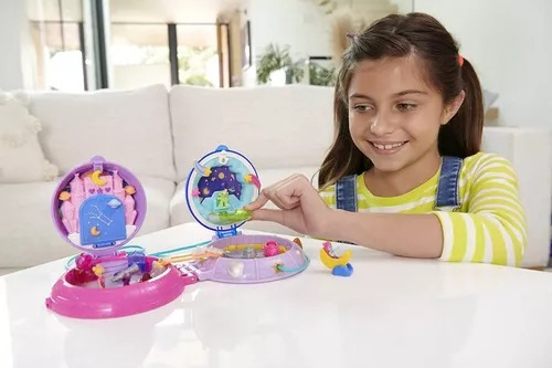 Polly Pocket Estuche De Espacio Double Play Space Compact