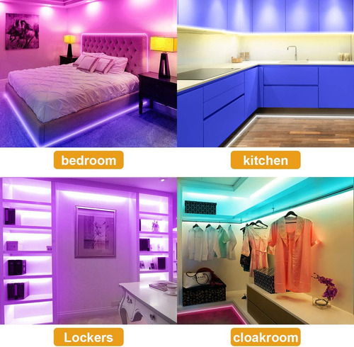 Luces Led Tira De Luces Led 32 8 Pies 5050 Rgb 300 Led ...