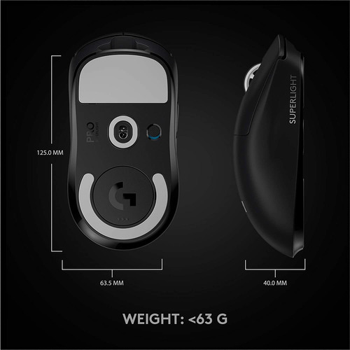 Imagen 8 de 10 de Logitech G Pro X Superlight Wireless Gaming Mouse, Ultral...