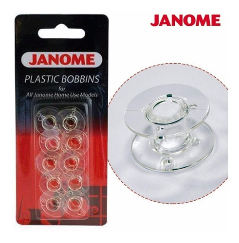 Conjunto Com 10 Bobinas Janome