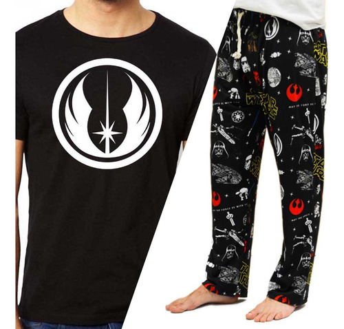 Conjunto Pijama Star Wars Remera Pantalón Diseños Varios