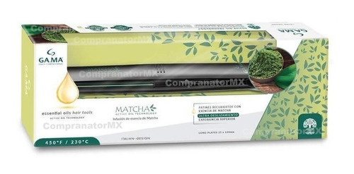 Alaciadora Cabello Profesional Matcha Cerámica Gama Elegance Color Negro