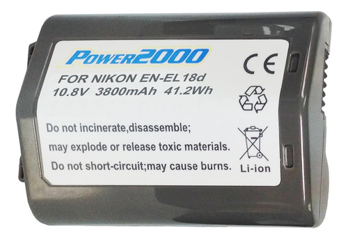 Vidpro Power Acd-800 Batería Para Nikon En-el18d (10.8v Ma.