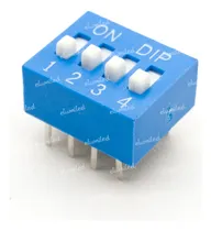 Comprar Dip Switch De 4posiciones Llaves Arduino Paso 2.5mm