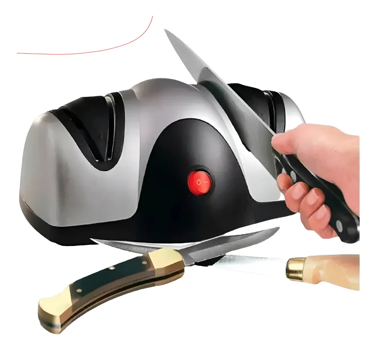 Amolador Facas Tesoura Profissional Afiador Eletrico Cor Cinza
