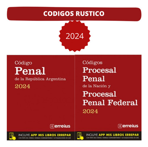 Codigo Penal Nacion + Codigo Procesal Penal Y Federal Nacion