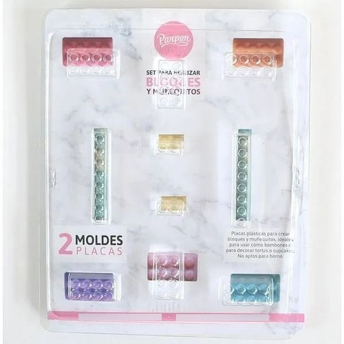 Set De 2 Moldes Placas Bloques Y Muñequitos Parpen