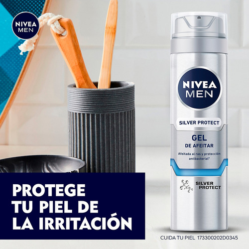 Gel Para Afeitar Nivea Men Silver Protect 200ml