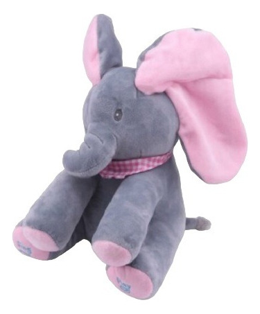 Peluche Elefante Bebé Musical Con Orejas Flappy