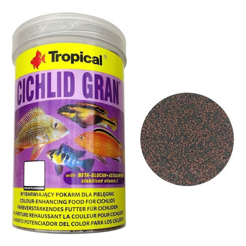 Tropical Ração Para Peixes Cichlid Gran 550g