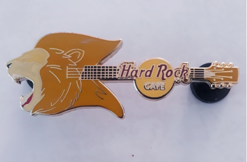 Pin Hard Rock Cafe Cara Tigre Forma Guitarra Ediccion Ilimit