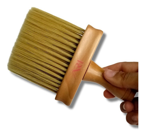 Bledo De Madera Sacudidor De Cabello Cuello Barbería Color Cafe