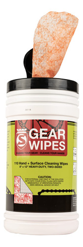 Silca Gear Wipe - Recipiente De 110 Unidades De 8 X 12 Pulga