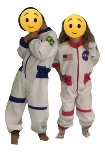 Fantasia Astronauta Infantil Nasa Luxo