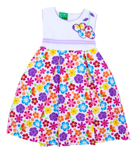 Miky De Lagos - Vestido Para Niña De Flores Colorido