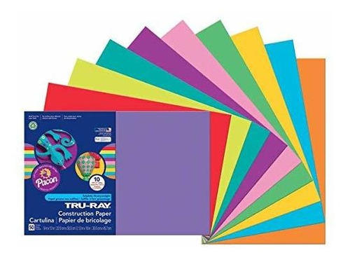 Tru-ray Peso Pesado Papel De Construcción, Bright Colores Su