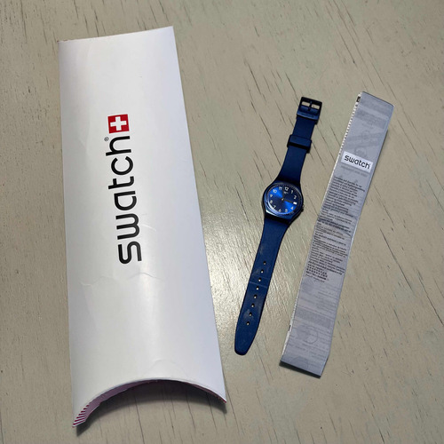 Reloj Swatch - Silver In Blue (gn416)