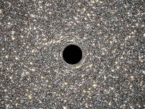 Poster Tela Agujero Negro Supermasivo M60 Telescopio Hubble