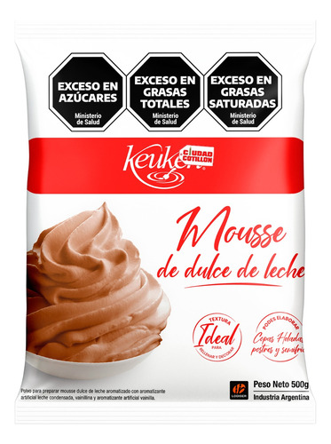 Mousse Dulce De Leche Keuken 500gr Premezcla-ciudad Cotillon