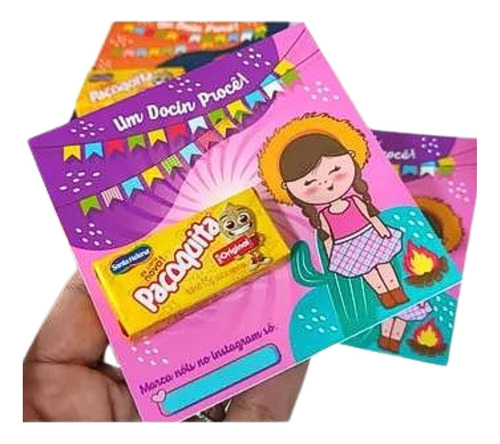 50 Cards Tags Mimo Para Doces Festa Junina  Brinde Cliente