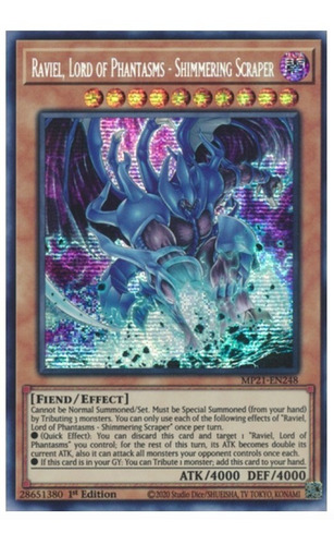 Yugioh Raviel, Lord Of Phantsms - Shimmering Scraper Mp21-en