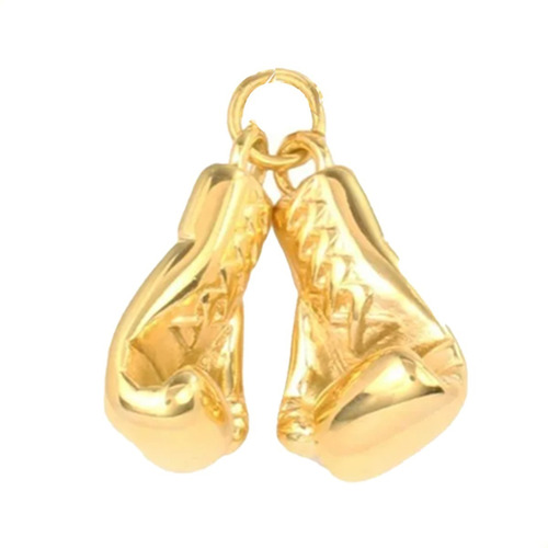 Dije De Guantes De Box En Oro Lami Amarillo 24k