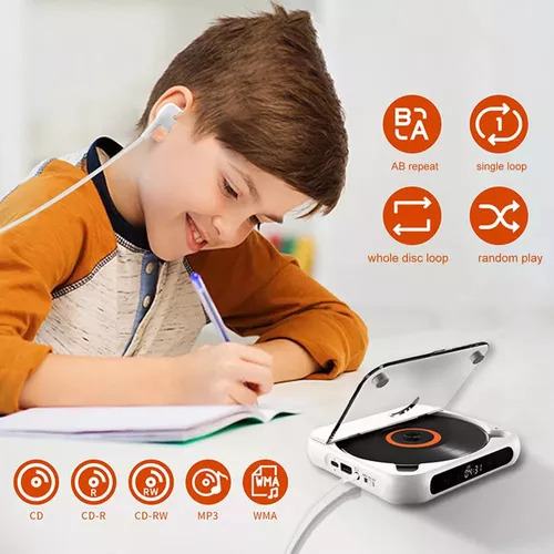 Reproductor De Audio Bluetooth Portátil Para Cd/cd-r/cd-rw/m