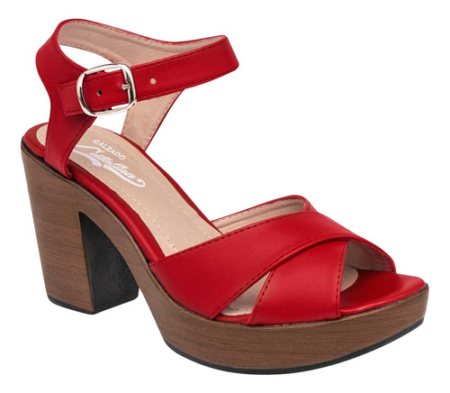 Zapatilla Casual Dama Catalina 3006 Rojo 22-26 *118-244 S6