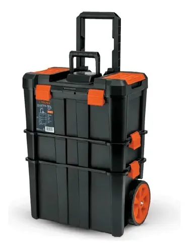 Caja Para Herramientas 19 X25 3 En 1 Desmontable Truper CHP-1925R Color Negro...