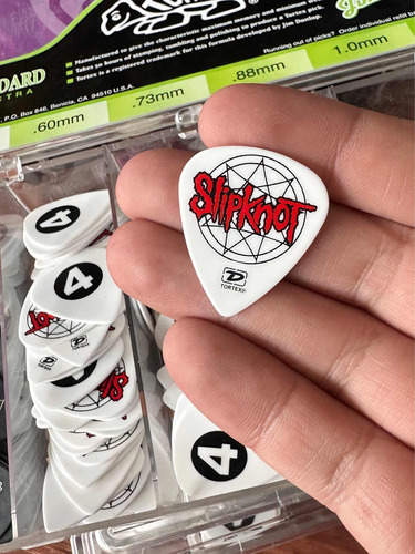 Uñetas De Guitarra Dunlop Signature Slipknot Japon Únicas