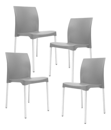 Set D 4 Sillas P/ Restaurante Moderna Envío Gratis!