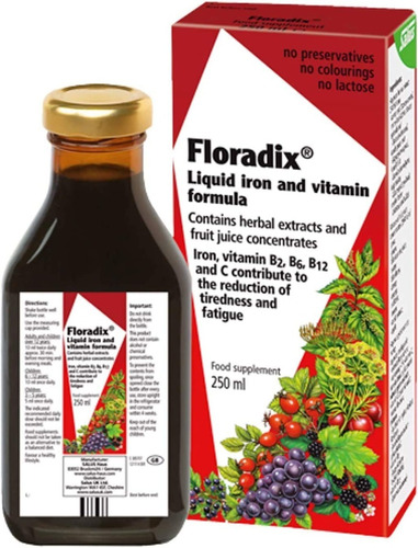 Salus Floradix Floravital Iron & Herb - L a $229450