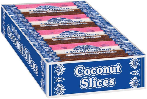 Coconut Slice, Barras De Dulce (24 Barras De Coco Húmedas Y