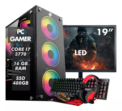 PC Gamer Completo Intel Core i7 3 Geração RAM 16GB SSD 480GB GEFORCE 2GB -  ADVANCEDTECH, Magalu Empresas