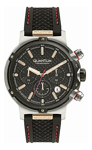Reloj Quantum Hng956.351 Para Caballero Color Negro,