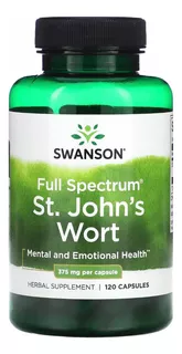 Hierba De Sn Juan / St. John's Wort Swanson 120 Cáps. 375mg Sabor Sin Sabor