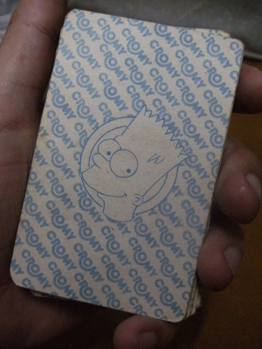 Juego Cartas Naipes Bart Los Simpsons Cromy Mazo (Usado)