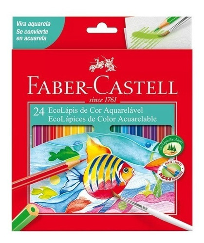 Lapices De Colores Acuarelables X24 Faber Castell + Regalos