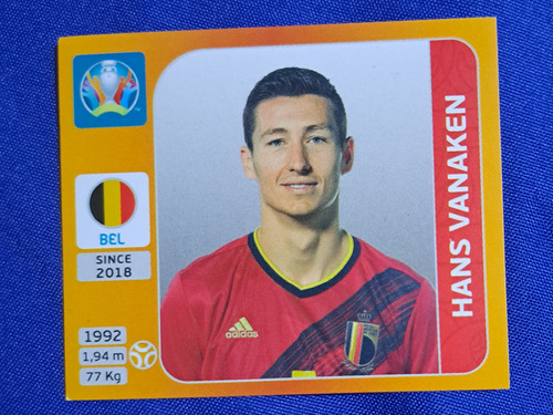 Lámina Album Euro 2020 Hans Vanaken 135