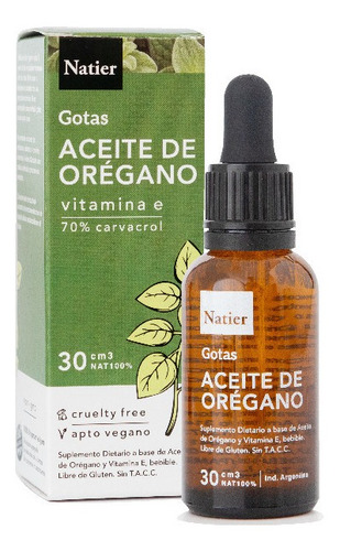 Aceite Esencial De Orégano 30 Ml - Natier