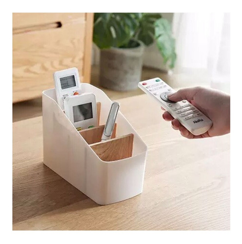 Imagen 5 de 8 de Organizador Nordico Escritorio Maquillaje Bambu 4 Div Cocina