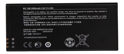 Kit Battr.ia Compatível Lumia 640xl/ Rm-1096/ Rm-1062/ Rm-10
