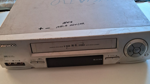 Reproductor De Vhs Daewoo ¿ Para Repuesto ? (Usado)